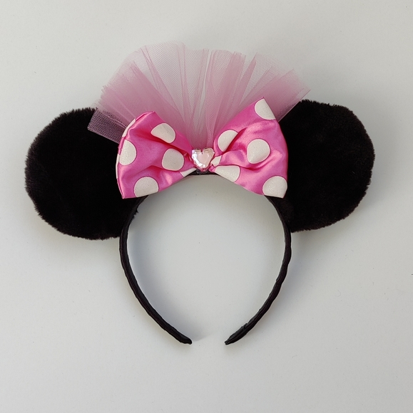 Minnie mouse ears, pink bow. - Picture 3 of 5